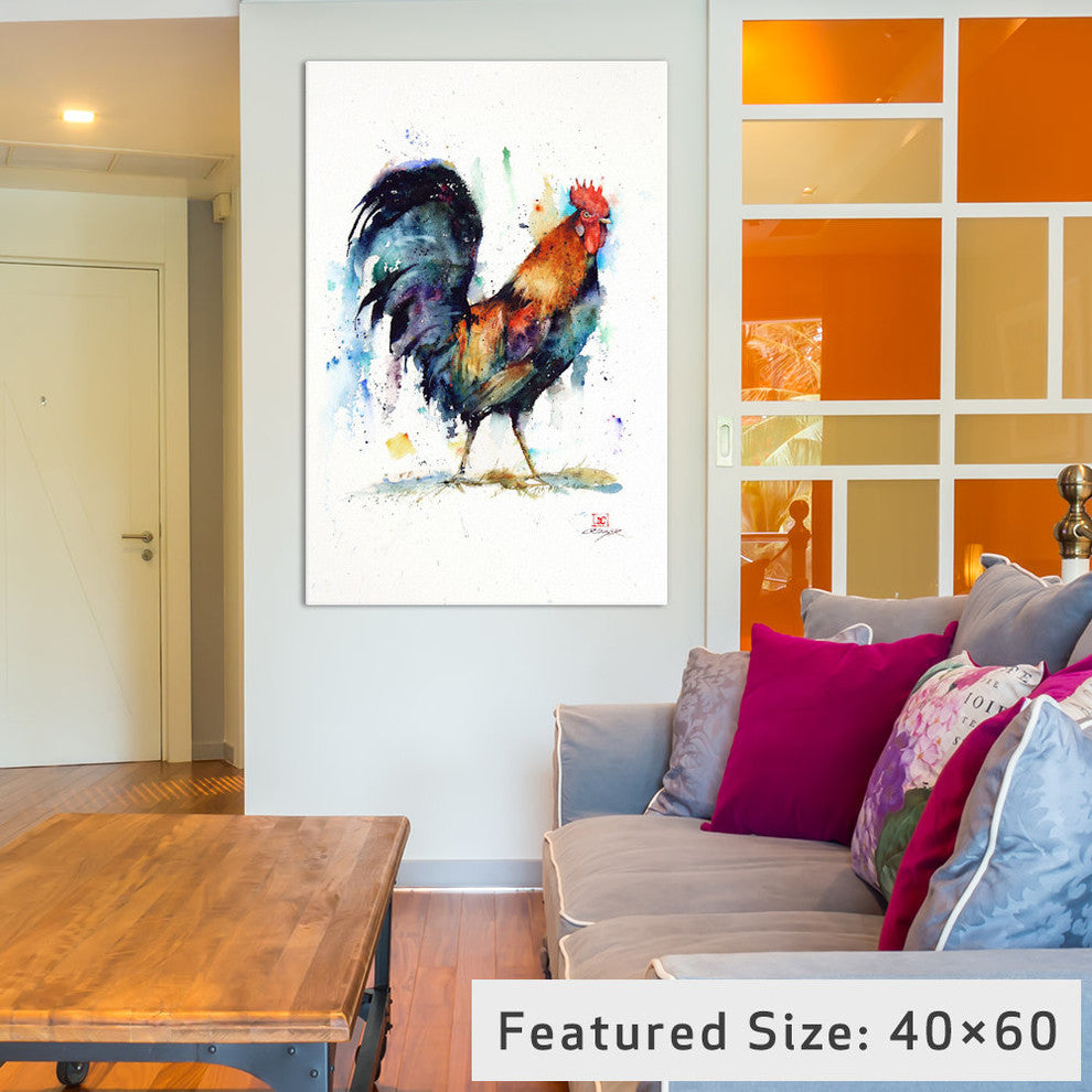 "Rooster" by Dean Crouser, 18x12x1.5