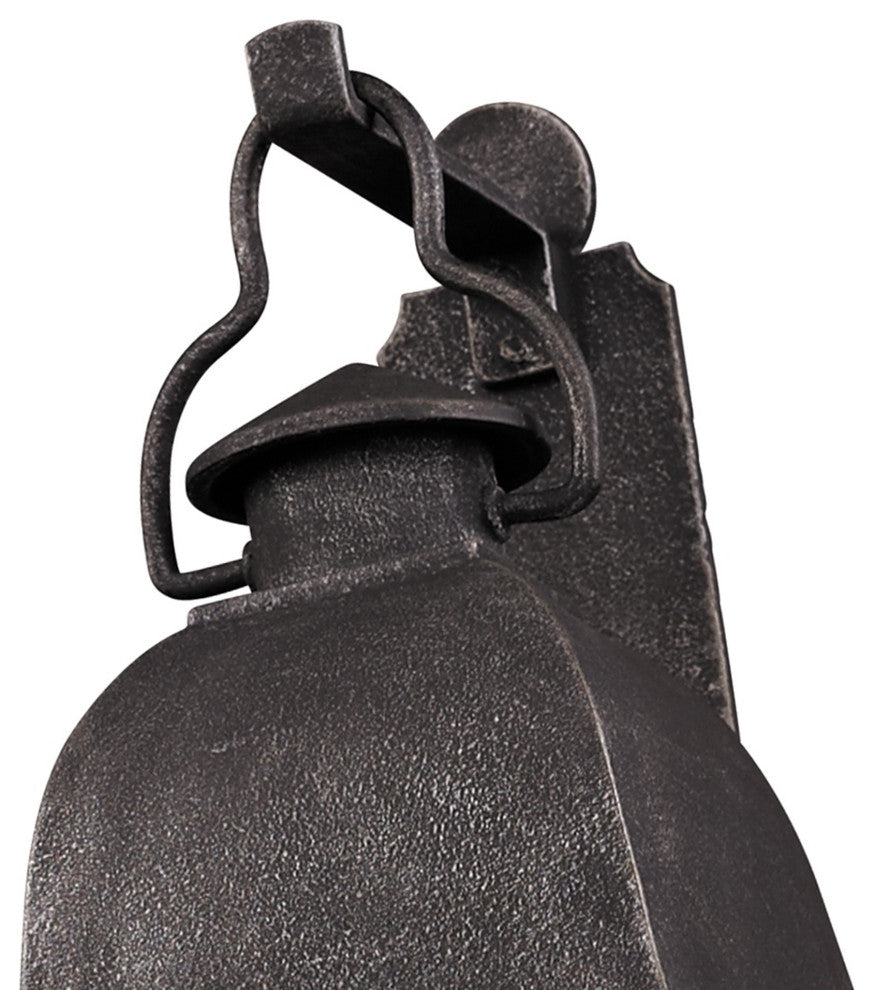 Larchmont, Outdoor Wall Lantern, Small - 6", Clear Seeded Glass - Incandescent L