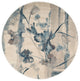 Nourison Somerset 5'6" x Round Ivory/Blue Farmhouse Indoor Area Rug