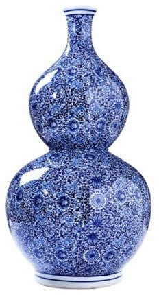 Gord Vase, Blue and White