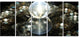 Golden Water Drops on Mirror, Abstract Canvas Art Print, 60"x28", 5 Panels