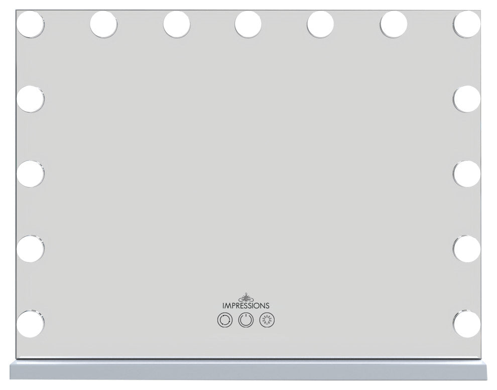 Hollywood Aurora LED Vanity Mirror, White