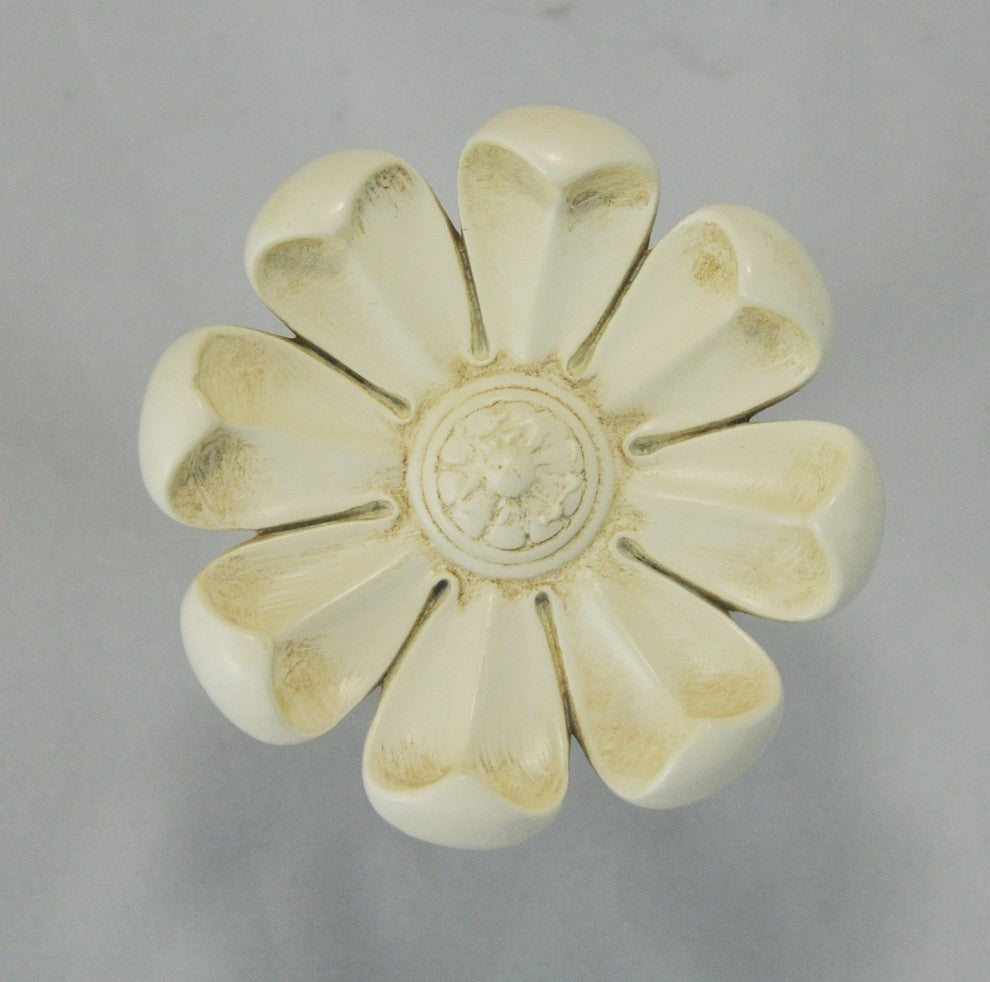 Daisy Medallion Drapery Holdback, Ivory