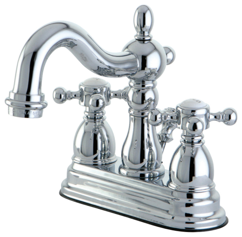 Kingston Brass 4" Centerset Bathroom Faucet, Polished Chrome