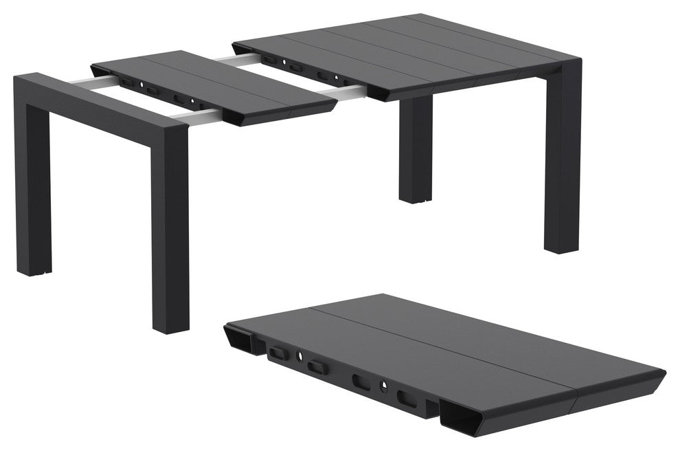 Compamia Vegas 39"-55" Extendable Dining Table, Black