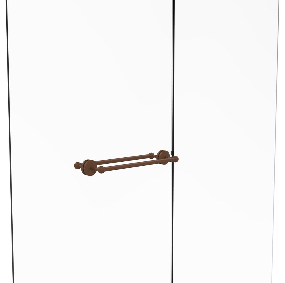 Prestige Skyline 18" Back to Back Shower Door Towel Bar, Antique Bronze