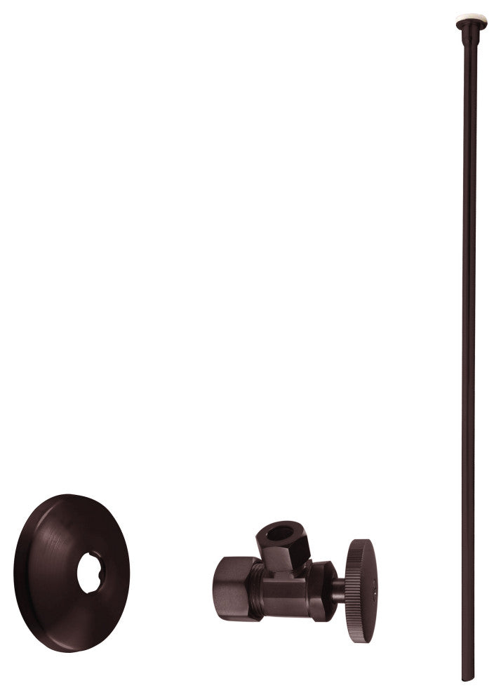 Toilet Kit - 5/8" Od X 3/8" Od X 20" Flat Head In Oil Rubbed Bronze, Oil Rubbed Bronze
