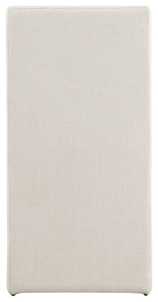 Benson Upholstered Dining Chair, Beige, Linen Texured Fabric