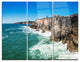 "Coastline of Cascais" Photography Metal Wall Art, 3 Panels, 36"x28"