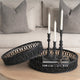 Haute Large Matte Black Blown Glass Candlestick