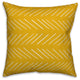White and Yellow Modern Chevron 20x20 Throw Pillow Cover