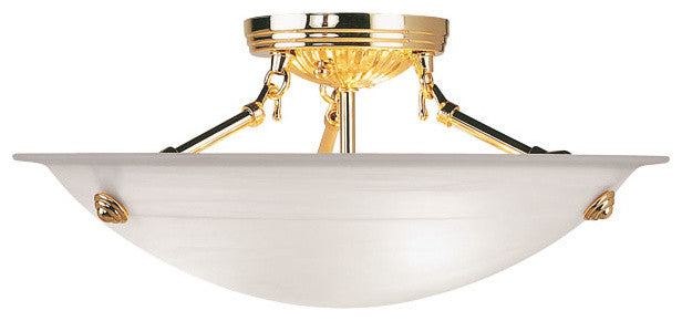 Oasis Ceiling Mount, Polished Brass