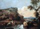 Giuseppe Zais Pastoral Landscape Premium Canvas Print