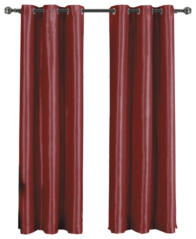 Single Soho Grommet Thermal insulated Blackout Panel, Burgundy, 42"x108"