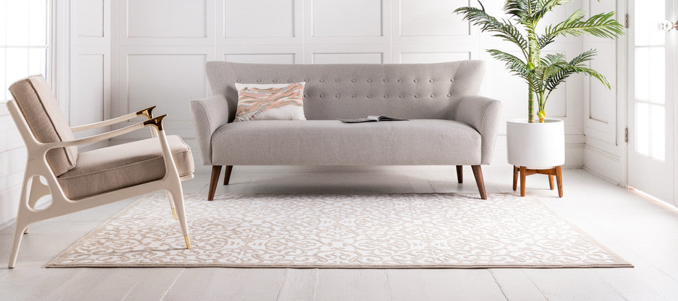 Unique Loom Snow White Johnson Rushmore 2' 0 x 3' 0 Area Rug