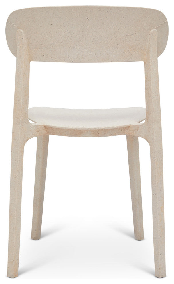 Metro Spencer Eco-Friendly Outdoor Stacking Chair, Set of 4 Beige