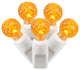 Vickerman X6W9508 Orange Led Light On White Wire, Christmas Light Strand