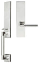 Aurora Lever, Mortise Full Dummy Handleset, Left Hand, Polished Stainless Steel