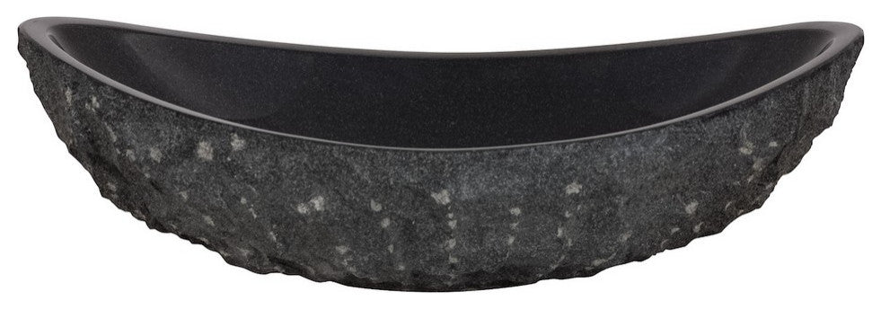 Novatto NOSV-AS Absolute Natural Oval Granite Slipper Vessel Sink