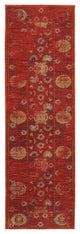 Oriental Weavers Sedona Collection Red/Gold Oriental Indoor Area Rug 2'3"X7'6"