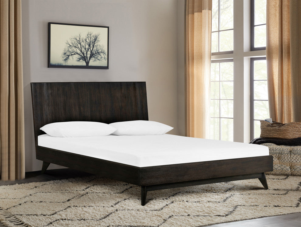 Baly Acacia Mid-Century Platform King Bed