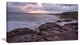 "Dark Australian Seashore With Rocks" Canvas Print32"x16"