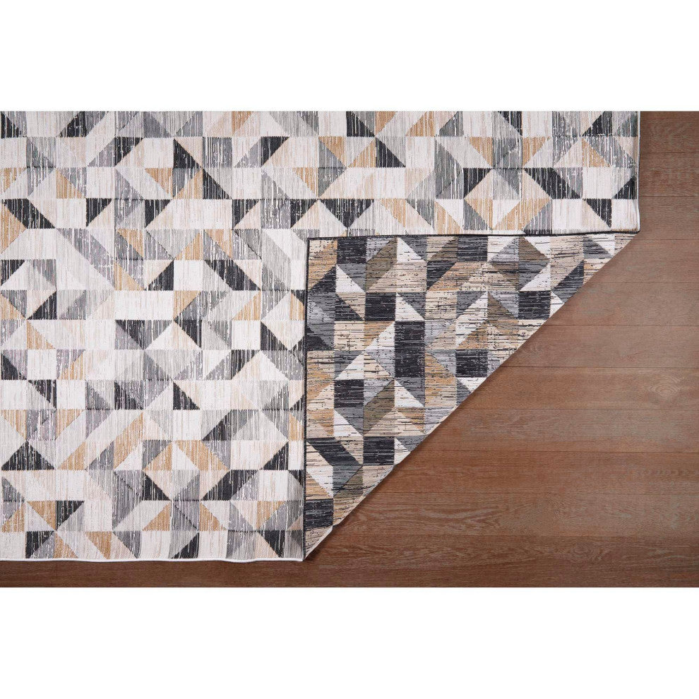 Plaza Tiles Area Rug, Neutral, 2'x3'