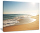 "Wide Seashore With Crystal Waters" Modern Beach Canvas Art Print, 40"x30"