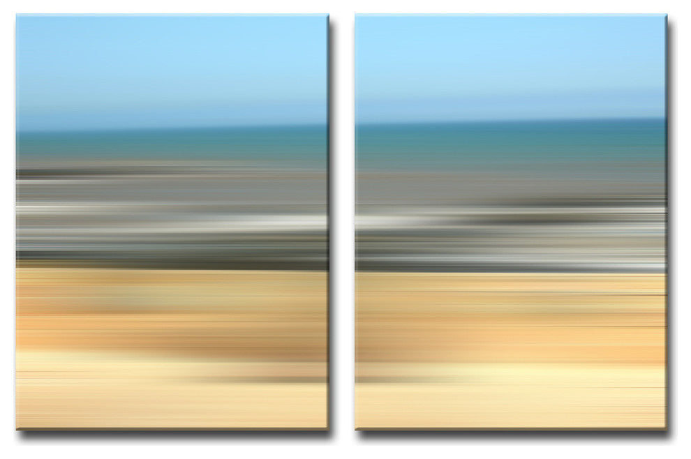 Ready2HangArt 'Blur Stripes XV' 2-PC Canvas Wall Art Set, 40 in. Highx30 in. W