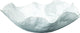 Large Peony Bowl in White Ceramic