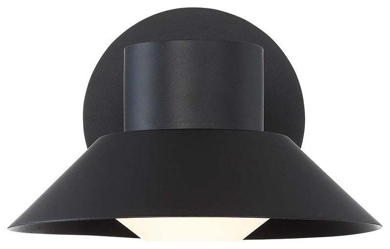 Modern Forms Oslo 10" LED Outdoor Wall Sconce in Black