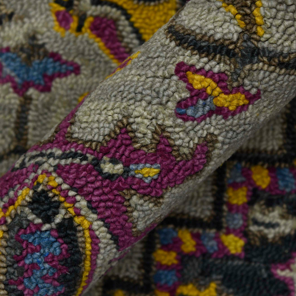 Boho Evreux Area Rug, Yellow, 5' x 8', Medallion