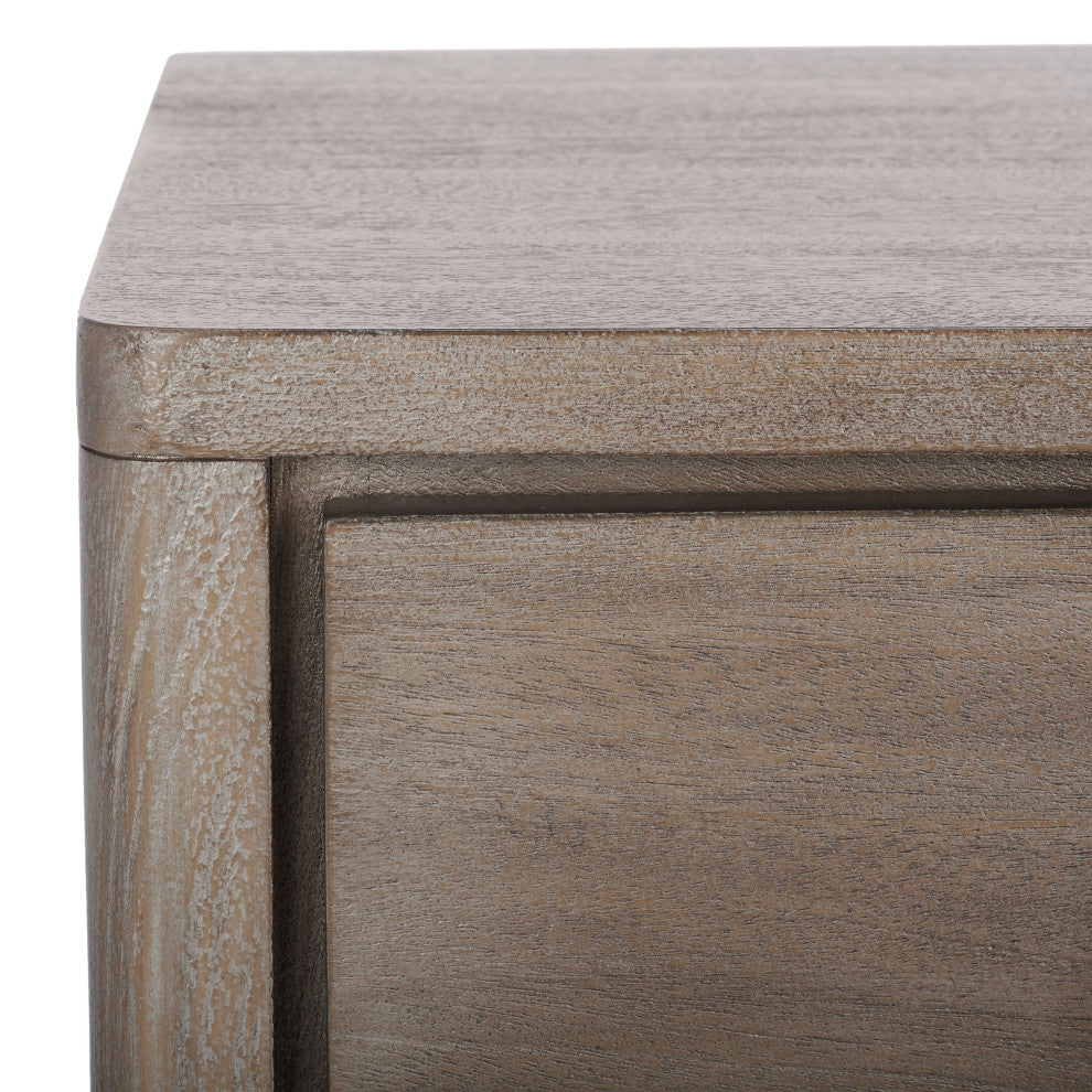 Safavieh Couture Rosey 3 Drawer Wood Nightstand, Light Brown