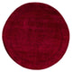 Overdyed One-of-a-Kind Hand-Knotted Area Rug Red, 7' 1" x 7' 1"