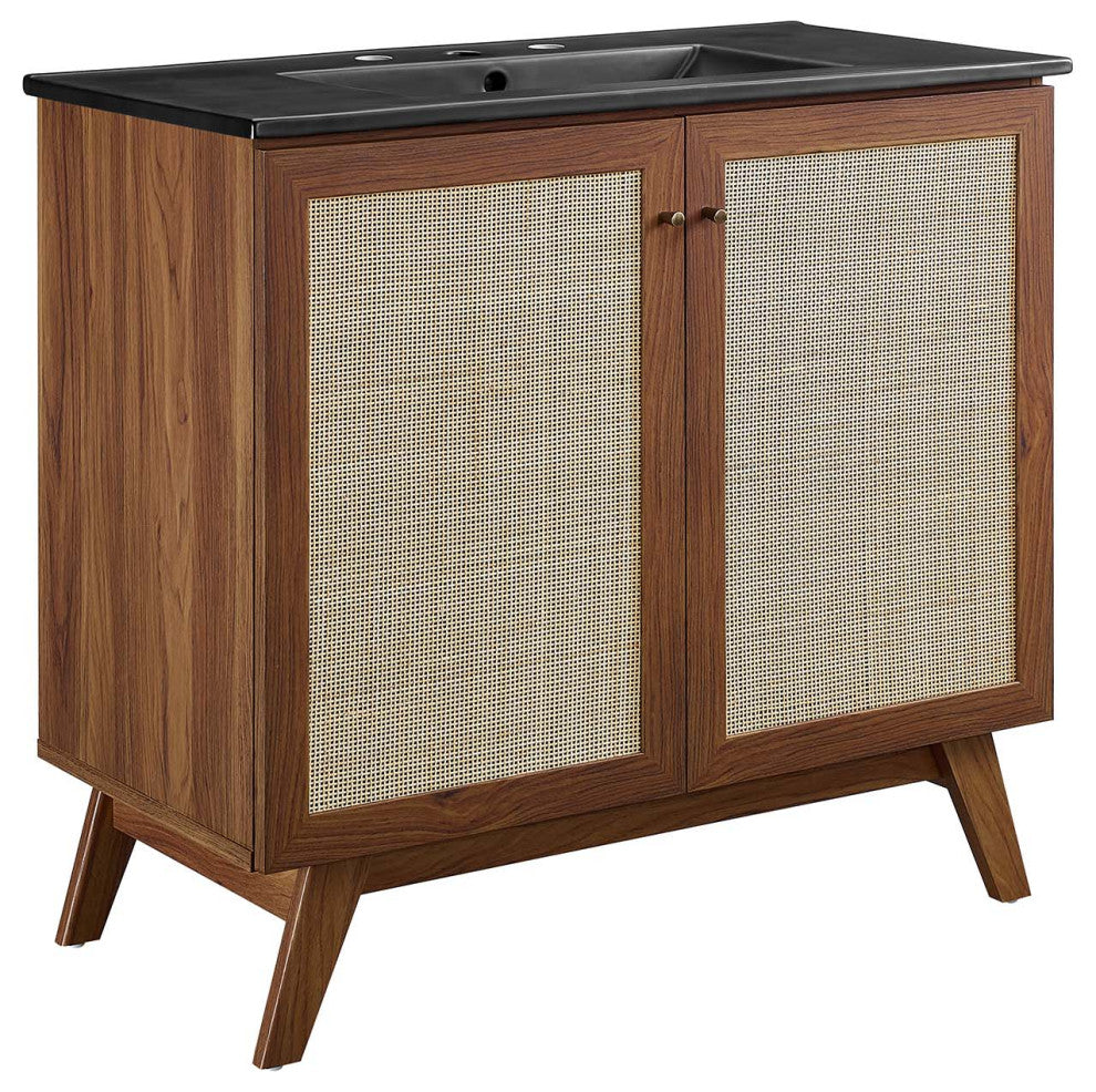 Soma 36" Bathroom Vanity - Walnut Black