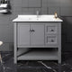 Fresca Manchester 40" Gray Cabinet With Top and Sink