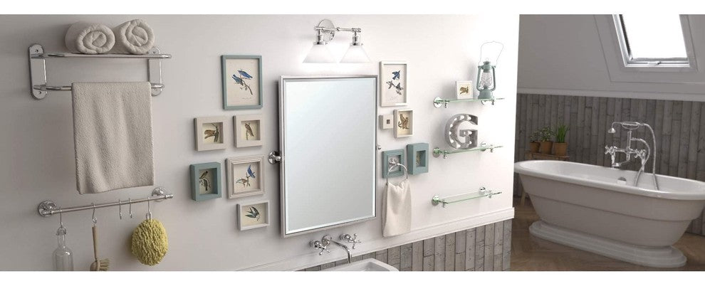 Gatco Cafe 4-Piece Bathroom Accessory Kit, Chrome