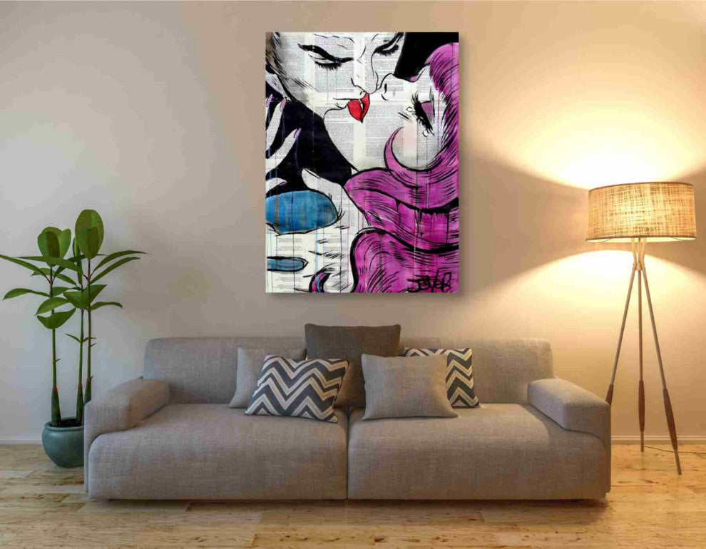 Epic Graffiti "Passion Pop" by Loui Jover, Giclee Canvas Wall Art, 40"x54"