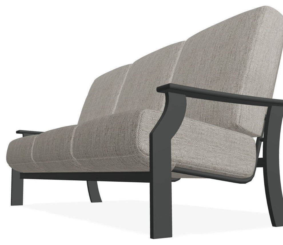 St. Catherine Deep Seat 3-Seat Outdoor Sofa, Thatch Ash/Graphite