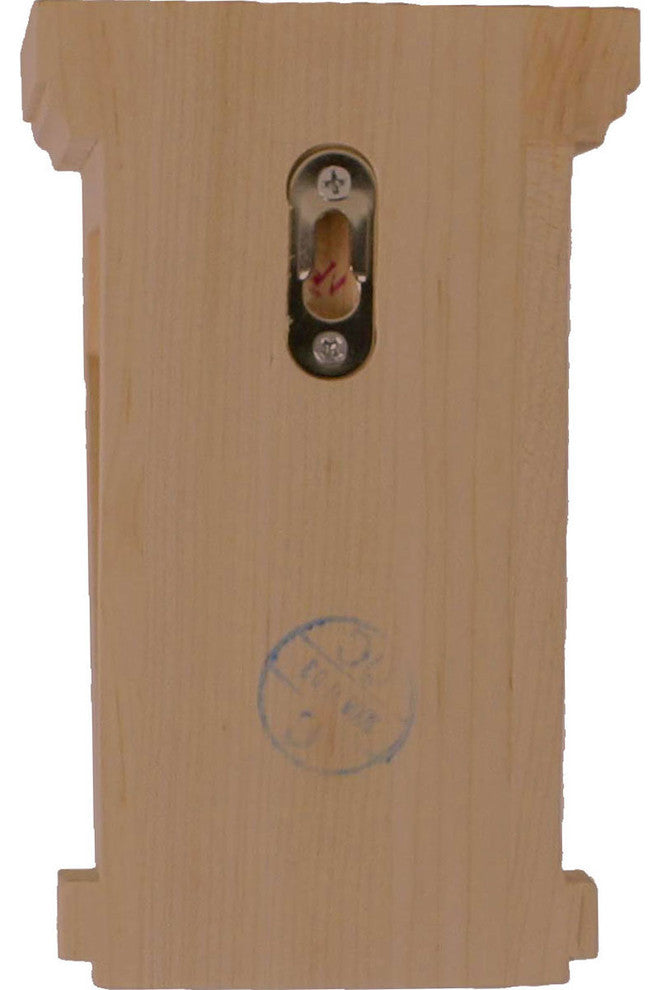 4 1/4"W x 4 1/4"D x 7"H Fluted Corbel, Red Oak