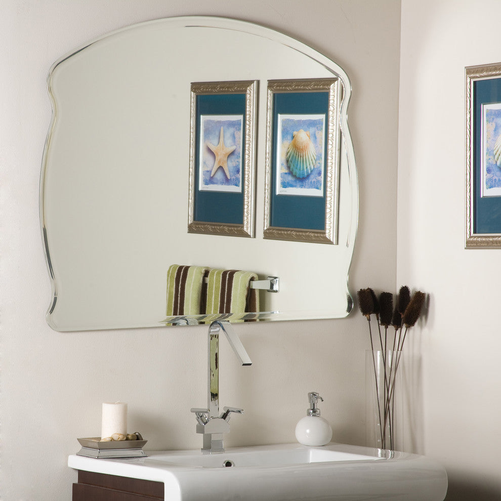 Decor Wonderland Frameless Wide Wall mirror
