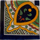 4.2x4.2 9 pcs Greca C Talavera Mexican Corner Tile