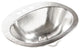 Seville 20" Drop-In Bathroom Sink in Nickel