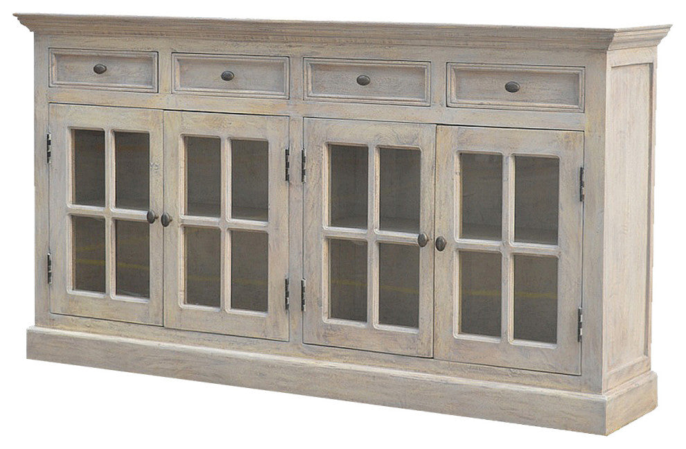 Stone Acid Wash Glazed Sideboard