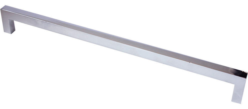 15" Modern Square Pull, Chrome
