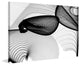 "Abstract Black and White 22-15-51 v1" Painting Print on Canvas by Irena Orlov