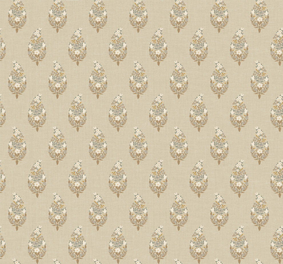 Paisley Linen Wallpaper