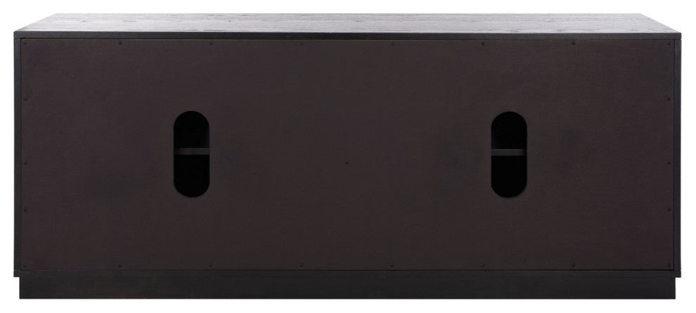 Safavieh Couture Mallory 4 Door Media Stand, Black