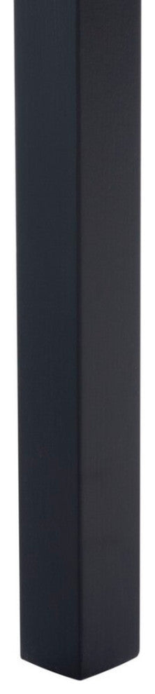 Safavieh Saito Low Back Cane Bar Stool, Black