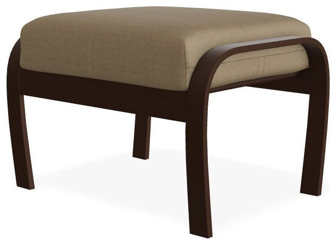 Belle Isle Cushion Outdoor Ottoman, Wren/Kona